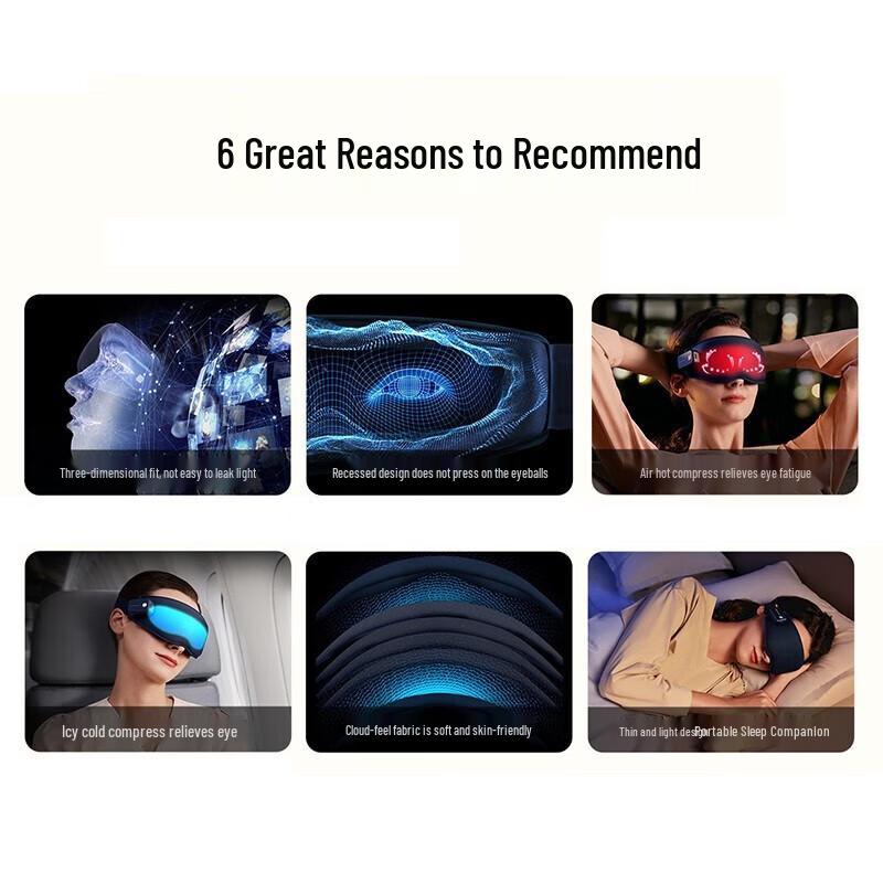 SKG W3 3D Sleep Eye Mask with Warm Compress