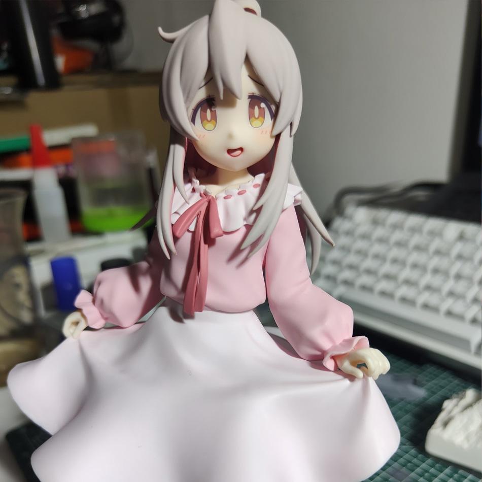 19cm Onii-Chan Wa Oshimai! Mahiro Oyama Anime Figur Kawaii Mahiro Oyama Actionfigur Rosa Kleid Sammlermodell Puppe Spielzeug
