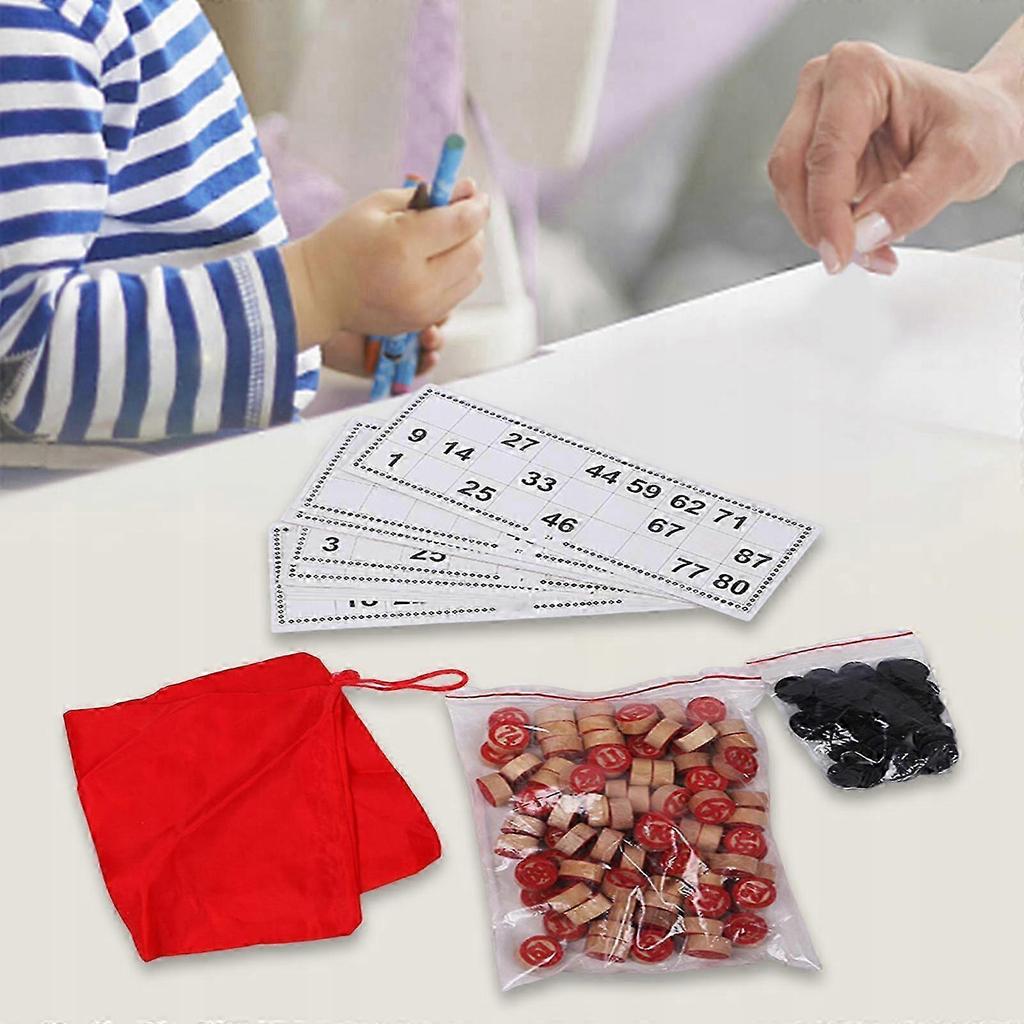Loto Stolní Hra Tradiční Rodinná Párty Hra s 24 Kartami Zábavná Interaktivní Zábava pro Děti i Dospělé
