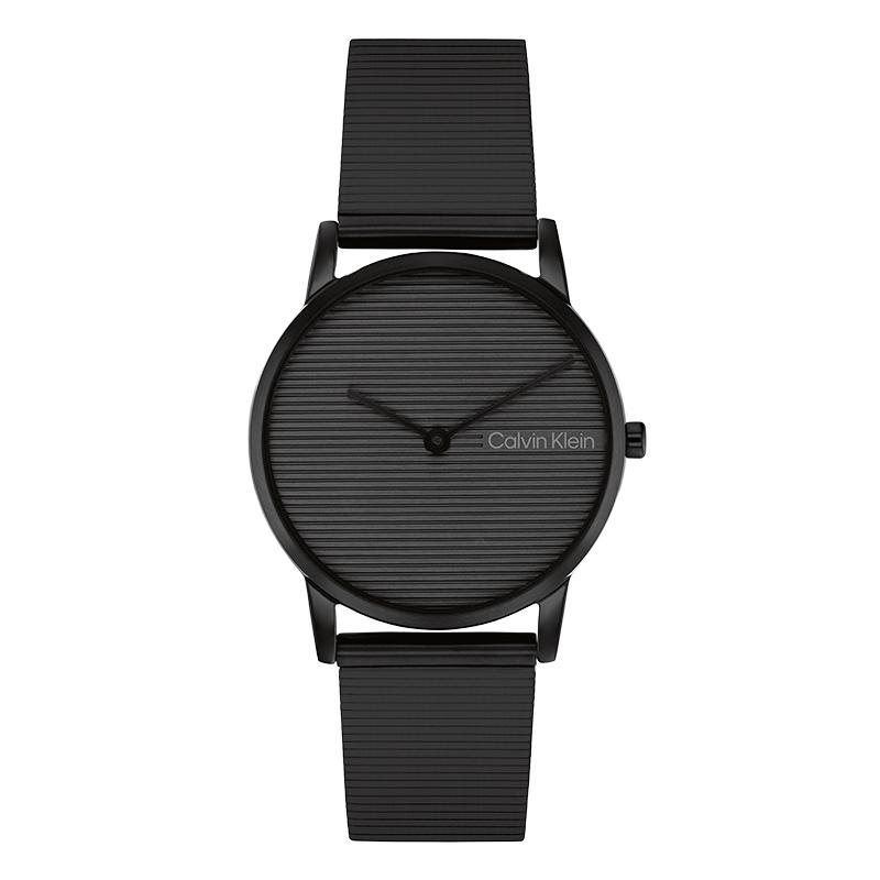 

Calvin Klein Quartz Watch Steel Band Black Dial Minimalist Fashion Women watches 25100034CK 25100034-1 Black