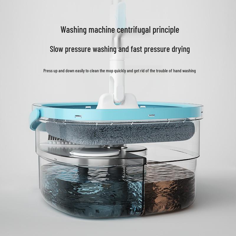 Rotating Mop with Dirty Water Separation - Hands-Free Cleaning Mop & Bucket System