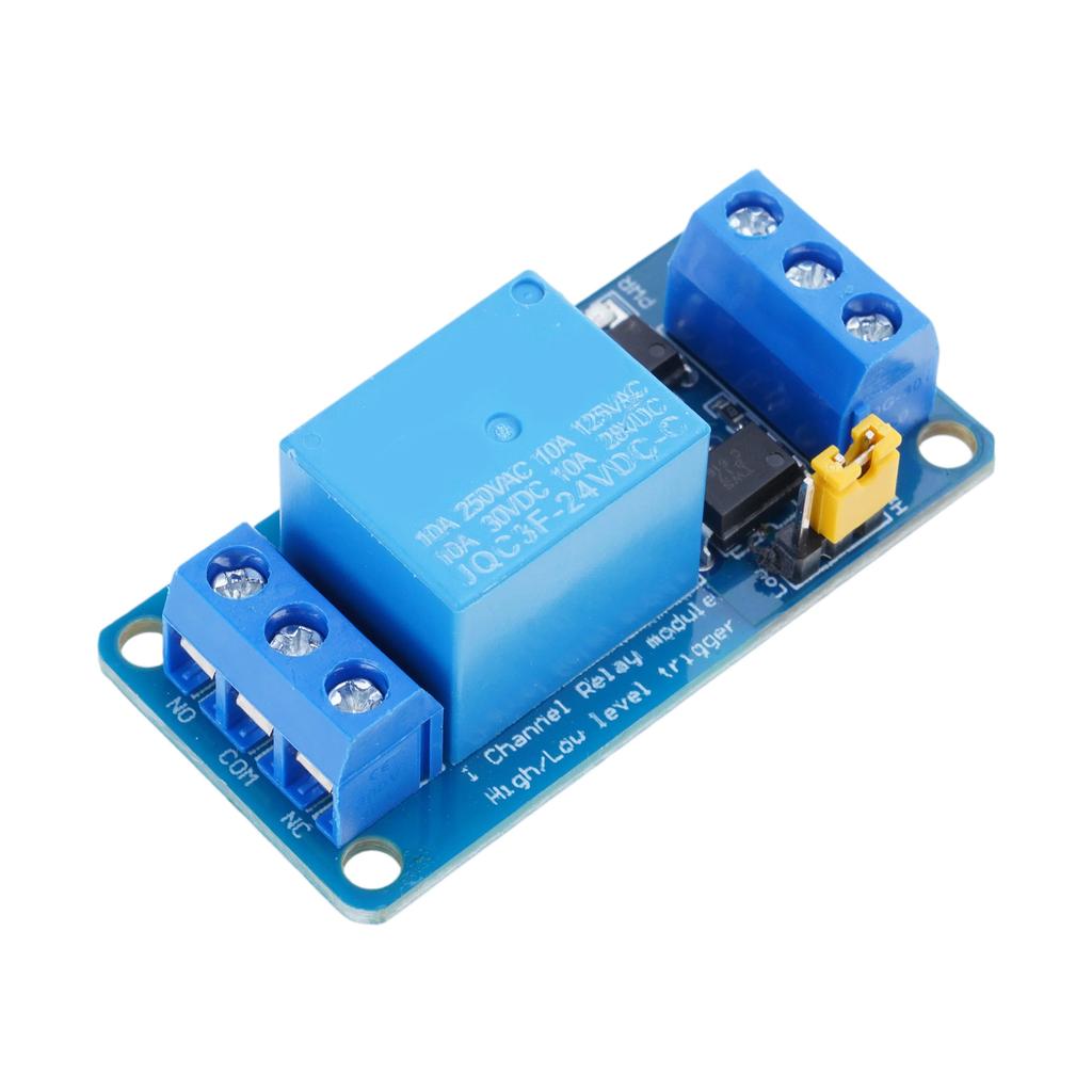1Channel Relays Control Board 3.3V 5V 12V 24V Compatible Optocoupler Isolation Jumper Selectable Triggering Mode Fail Safe Mechanism