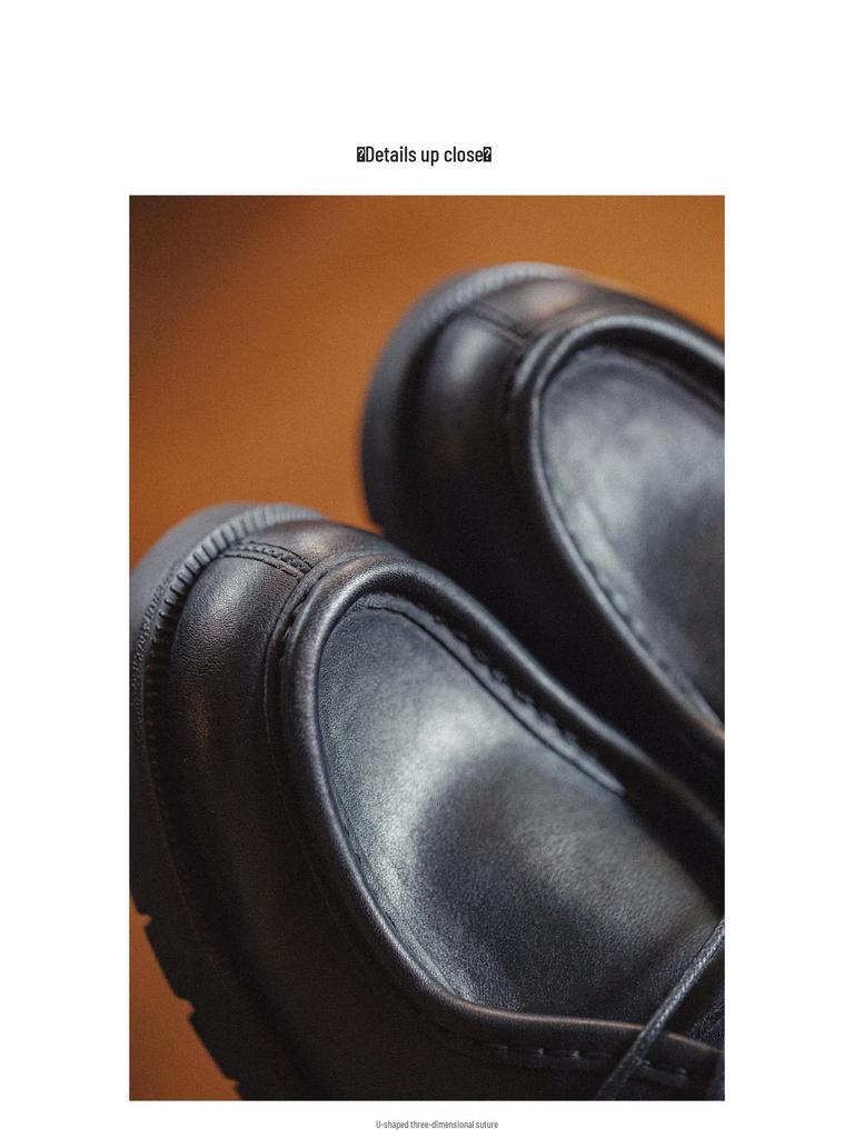 Madden Herren Schwarze Känguruleder Loafers - Britischer Retro-Stil Workwear Derby Schuhe