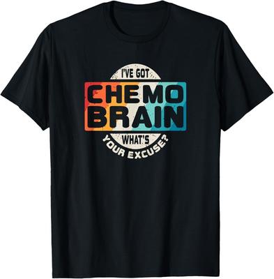 Krebs T-Shirt Chemo-Gehirn Retro Awareness Geschenk Unisex T-Shirt