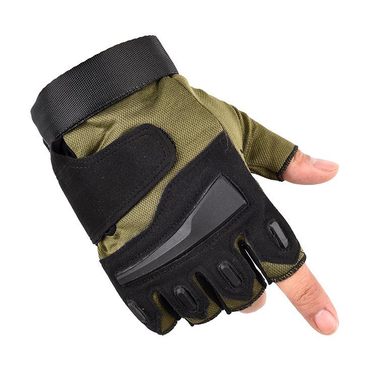 Men s Tactical Half-Finger Wear-Resistant Gloves for Outdoor Sports, Fitness, and Cycling. Extra Large
