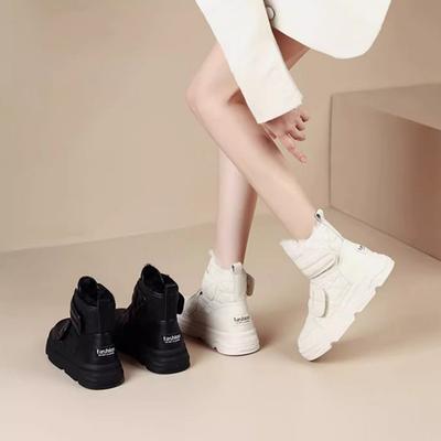 Wasserdichte, rutschfeste, dicke Schneestiefel für Damen im Winter aus Plüsch