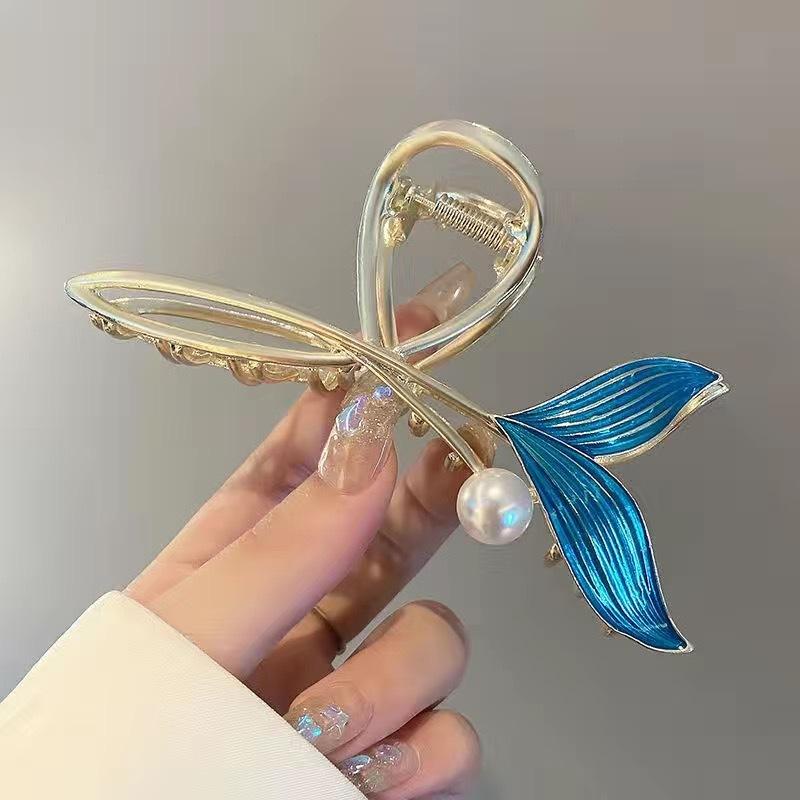 Alloy Womens Back-of-Head Grabber Large High-End Hair Claw Clip Summer 2026 Shark Clip Headpiece Japan and Korean Style