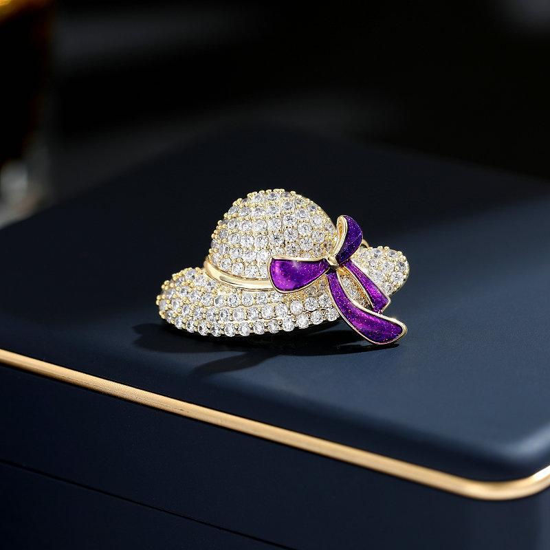 

Темперамент Маленький костюм воротничок булавка кардиган анти-свет булавка шелковый шарф пряжка дизайн шляпа брошь