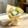 3 Hoofden Mini Kunstbloem Rozen Zeepbloemen Boeket Geconserveerde Rozenbloem