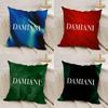 Italian Gorgeous D-Damiani Cushion Cover Silky Short Plush Double-Sided Printed Pillow Case for Sofa All Seasons Home Decor Gift