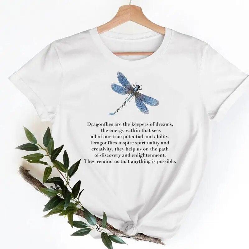 Tee Shirt T Fish Watercolor Printing Women Casual Fashion Tshirt Top Female Lady Clothes Short Sleeve Graphic T-shirts
