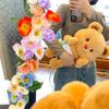 Adorable Honey Bear Plush Toy Soft Cute Cartoon Couple Gift For Kids And Girlfriend