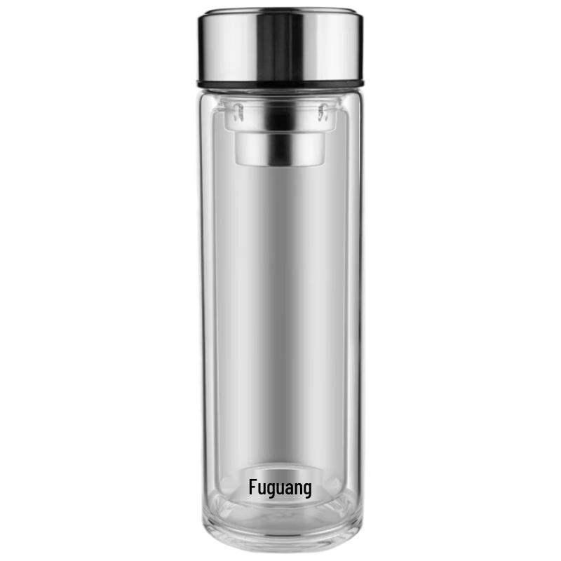 Fuguang Double-Layer Borosilicate Glass Tea Tumbler