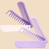 Portable Travel Folding 2-In-1 Brush Anti-Static Styling Comb Professional Hair Styling Tool Special For Real Hair Wigs
