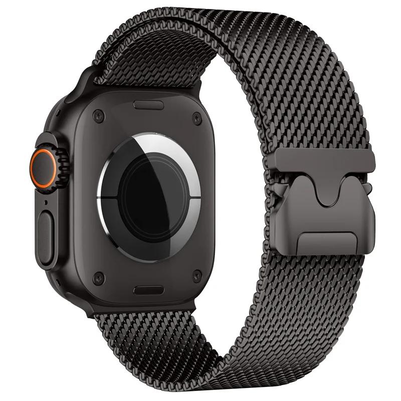 Für Apple Watch Armband 46mm 44mm 45mm 49mm 42mm Metall Magnetisches Armband für Iwatch Serie 10 9 7 8 5 6 SE Ultra2 Ersatzarmband