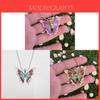 Fashion Butterfly Necklace For Women Men With Alloy Pendant For Casual Wear