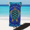Blue Ocean Sea Turtle Print Beach Towel Quick Dry Soft Absorbent Sand Free Towel for Women Summer Pool Travel Beach Use