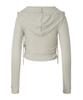 Eva Button Layered Knit Hoodie [Oatmeal]