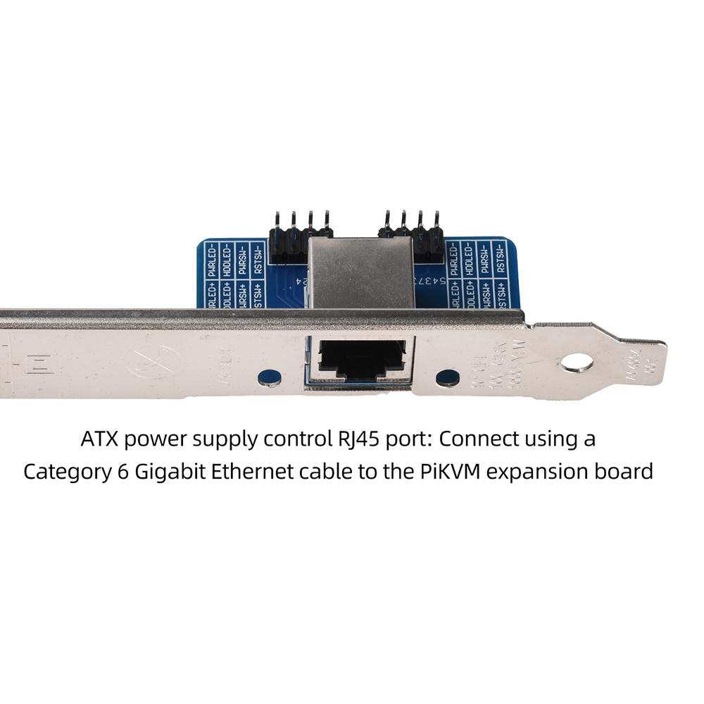 LCKVM ATX PowerBoard PCIe Adapter Board Remote PC Control Module for Raspberry Pi for PiKVM Server Remote Power Reset Management
