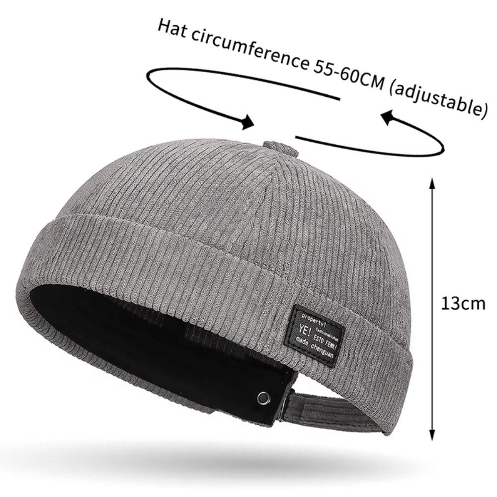 Corduroy Vintage Docker Cap Adjustable Hip Hop Hat Multipurpose Landlord Hat Outdoor