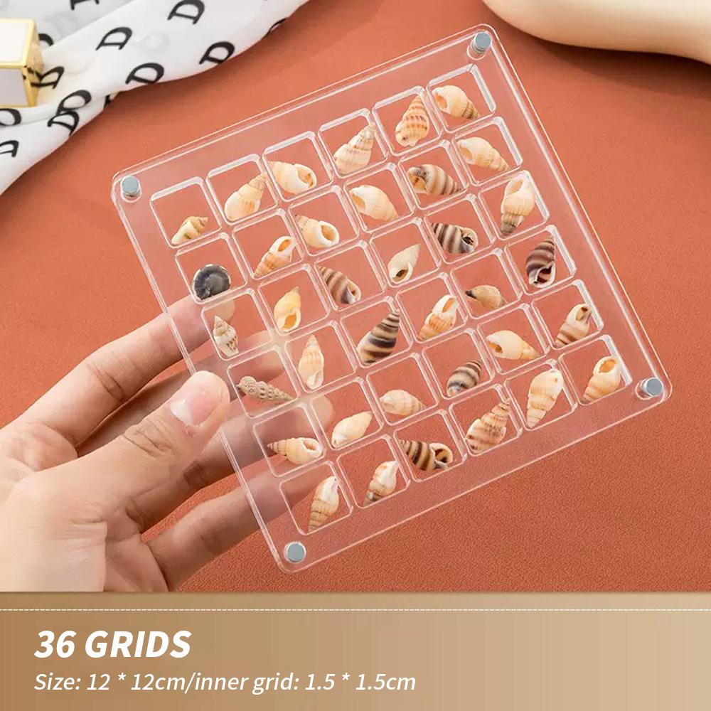 

Multi-Compartment Storage Box, Nail Art, Small Diamonds, shells, Jewelry, Rings, Earrings, Set, 36 or 64 Compartment