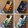 Bunte Pfau Hülle Für IPhone17 16 11 12 13 14 15 16 Pro Max Plus Hülle Bunt Silber Funda Bumper