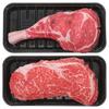 2 Sets Realistic Artificial Beef Tomahawk Steak Model for Home Decor Scene Photo Props High Simulation Steak Meat Ornament