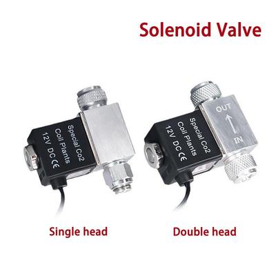 1PC Aquarium Solenoid Valve CO2 System Regulator Aquarium Accessories Electric Low Temperature Magnetic Valve For Fish Tank DC12V