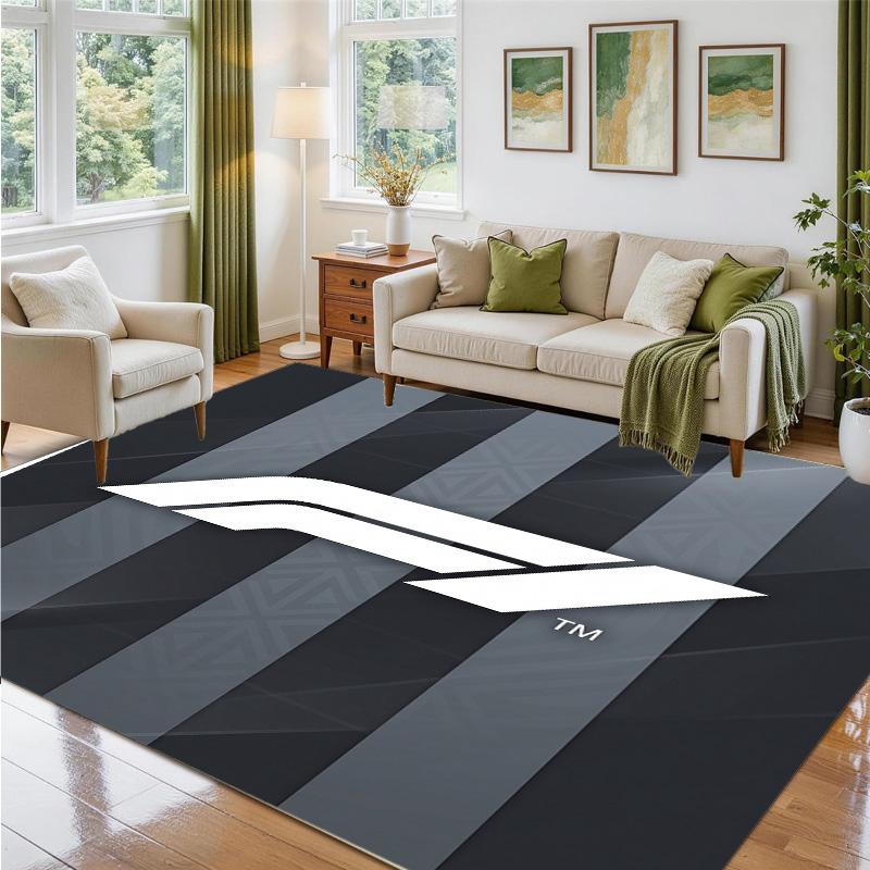 F1 Design Crystal Velvet Rug Soft Decorative Mat for Bedroom Entrance