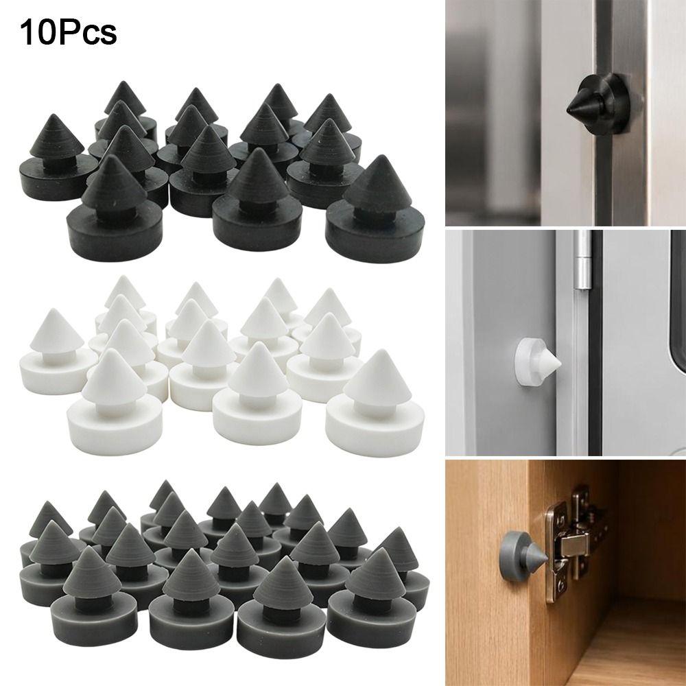 10Pcs 12*12mm Rubber Nail Plug Anti Collision Elevator Door Stopper Security Shock Absorption