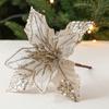 Wedding Gift Artificial Flowers Fake Flower Sequins Decoration New Year Christmas Tree