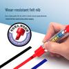 Bao Ke MP2959 Double-Ended Waterproof Permanent Marker, 12 Quick-Drying Oil-Based Refillable Colors