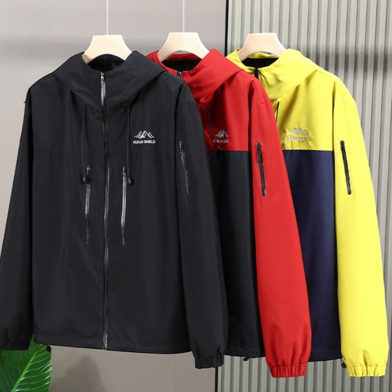 Men's Plus Size 11XL 12XL Plus Fat Hooded Spliced Top - Functional Interchange Jacket Coat