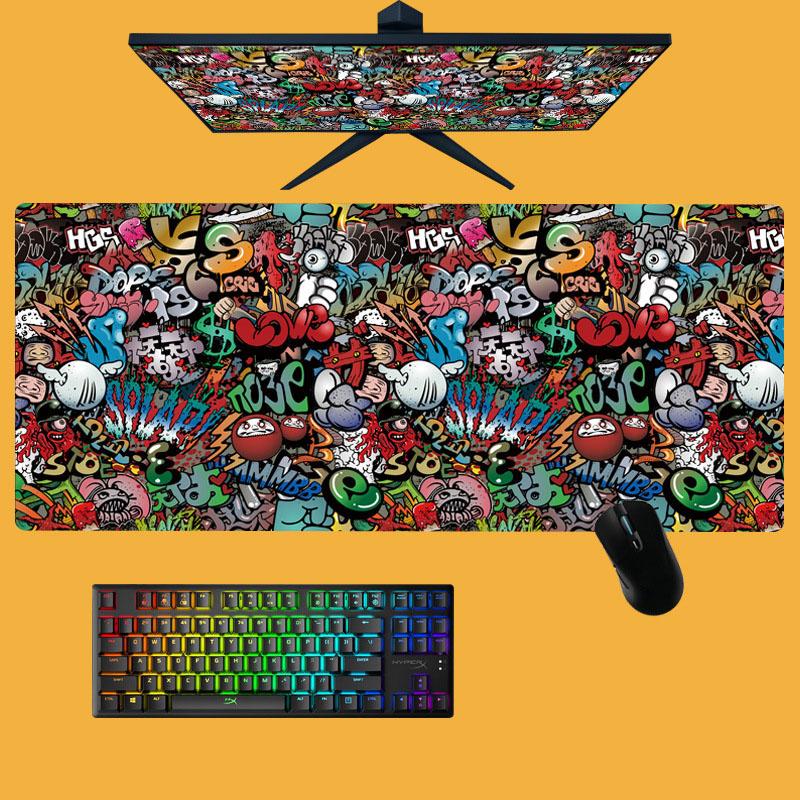 Fashion Cool Extra Large Mouse Pad Old World Map Gaming Mousepad Anti-slip Natural Rubber with Locking Edge Gaming Mouse Mat