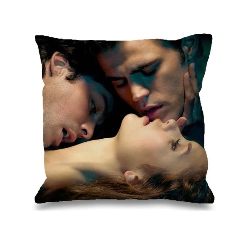 The Vampire Diaries Pillow Cases Decorative Cushions Cover For Sofa Car Decoration Pilow Covers Pillowcase 50X50 Custom Cushion