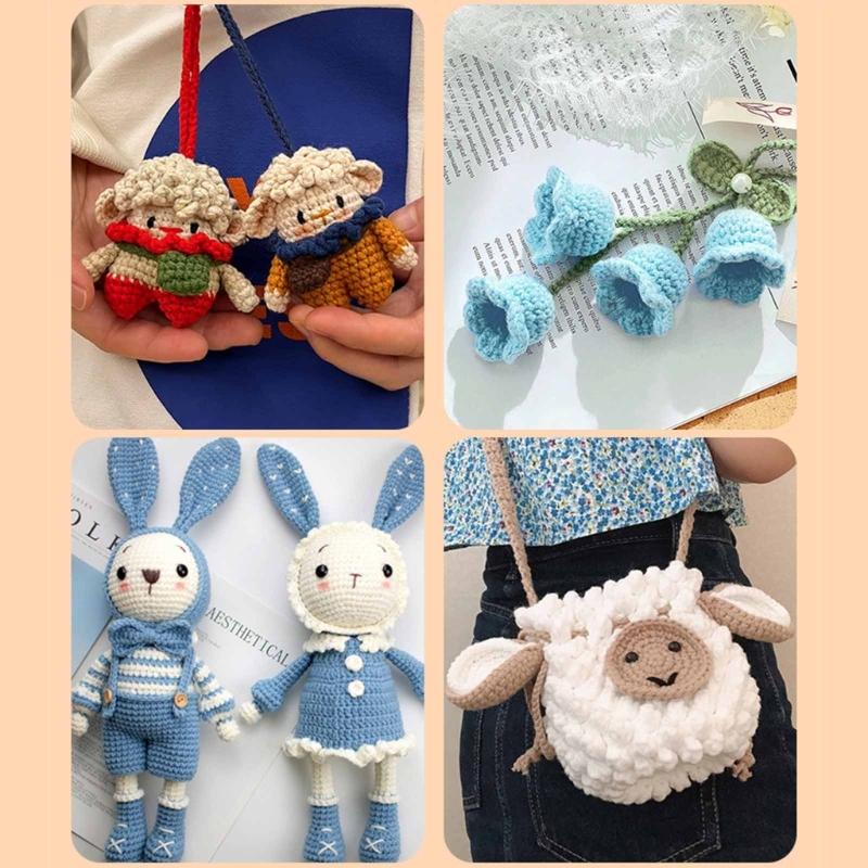 DIY Knitting Yarn Cotton Yarn Cream Hand Washable Knitted Yarn Easy To Store