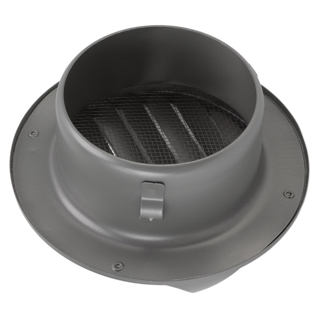 Runde Edelstahl-Lüftungsabdeckung mit Lamellen, wasserdicht, winddicht, Außenwand-Lüftungsauslass für