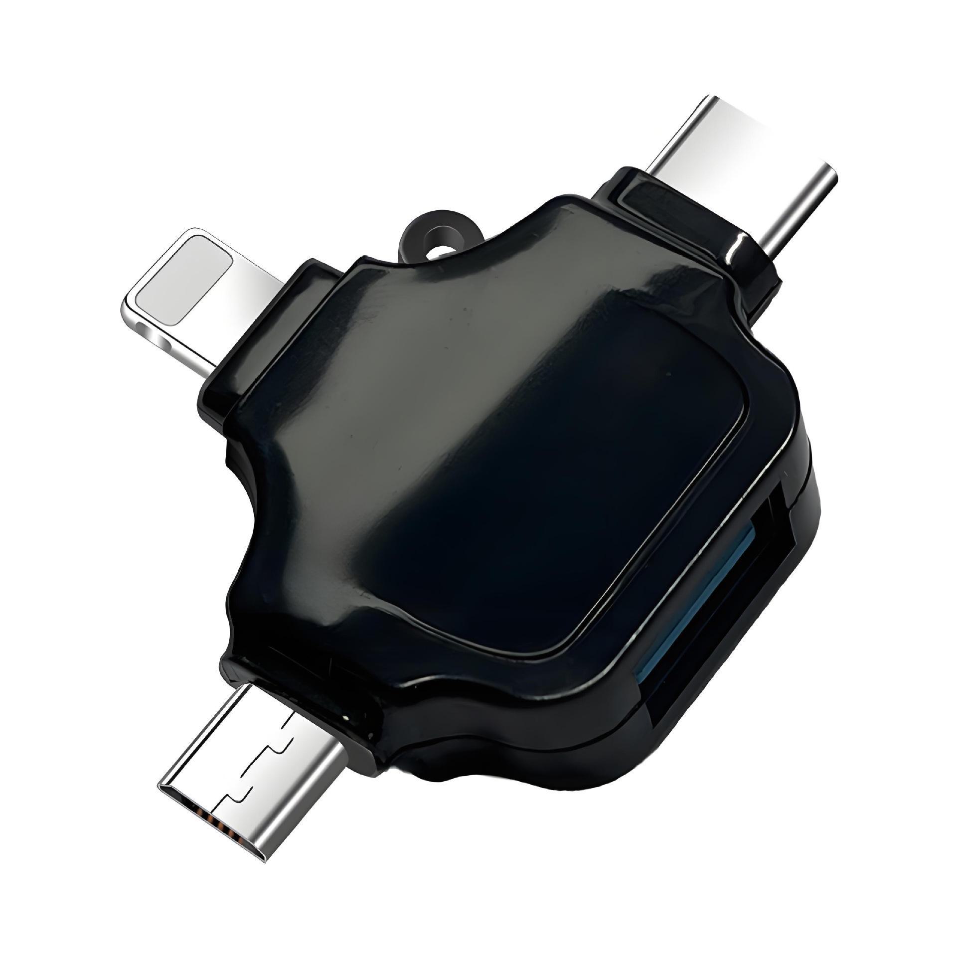 

Многофункциональный OTG-адаптер 3-в-1: USB 3.0, Type-C и совместимость с Apple для телефонов Android