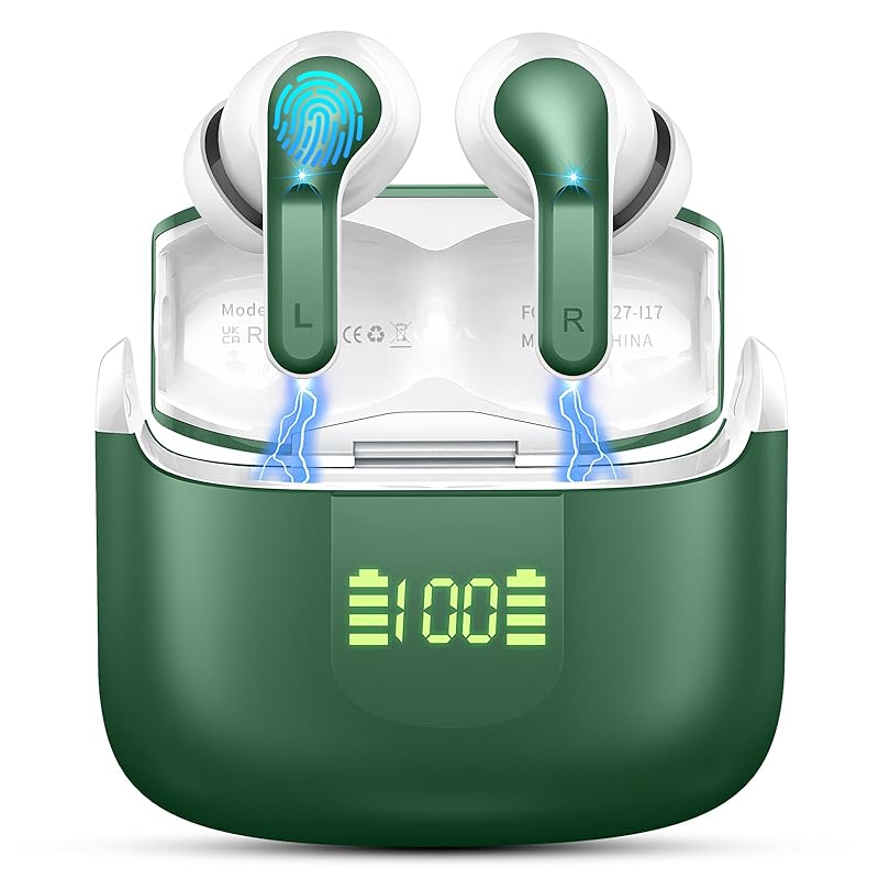 

wireless earphones 2024 latest Bluetooth earphones bluetooth earphones ENC noise canceling dual microphone Bluetooth5.3 Hi-Fi Type-C charging IPX7