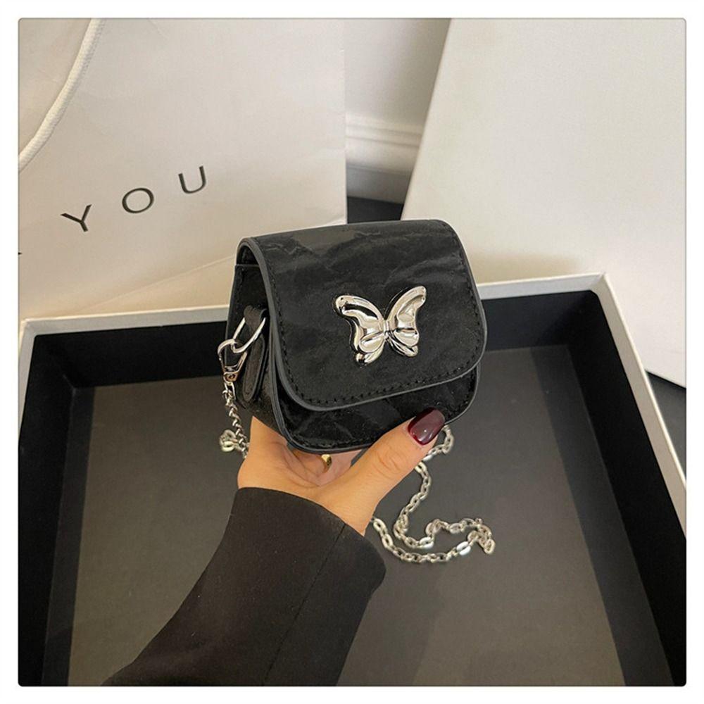 Fashion Women PU Leather Chain Shoulder Messenger Bag Crossbody Bag Ladies Girls Fashionable and Simple Small Handbags