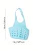 1pc Kitchen Sink Adjustable Drainer Rack Hanging Bag(random Color)