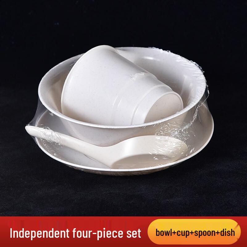 Yiceng Disposable Rice Husk Tableware 10-Set Pack