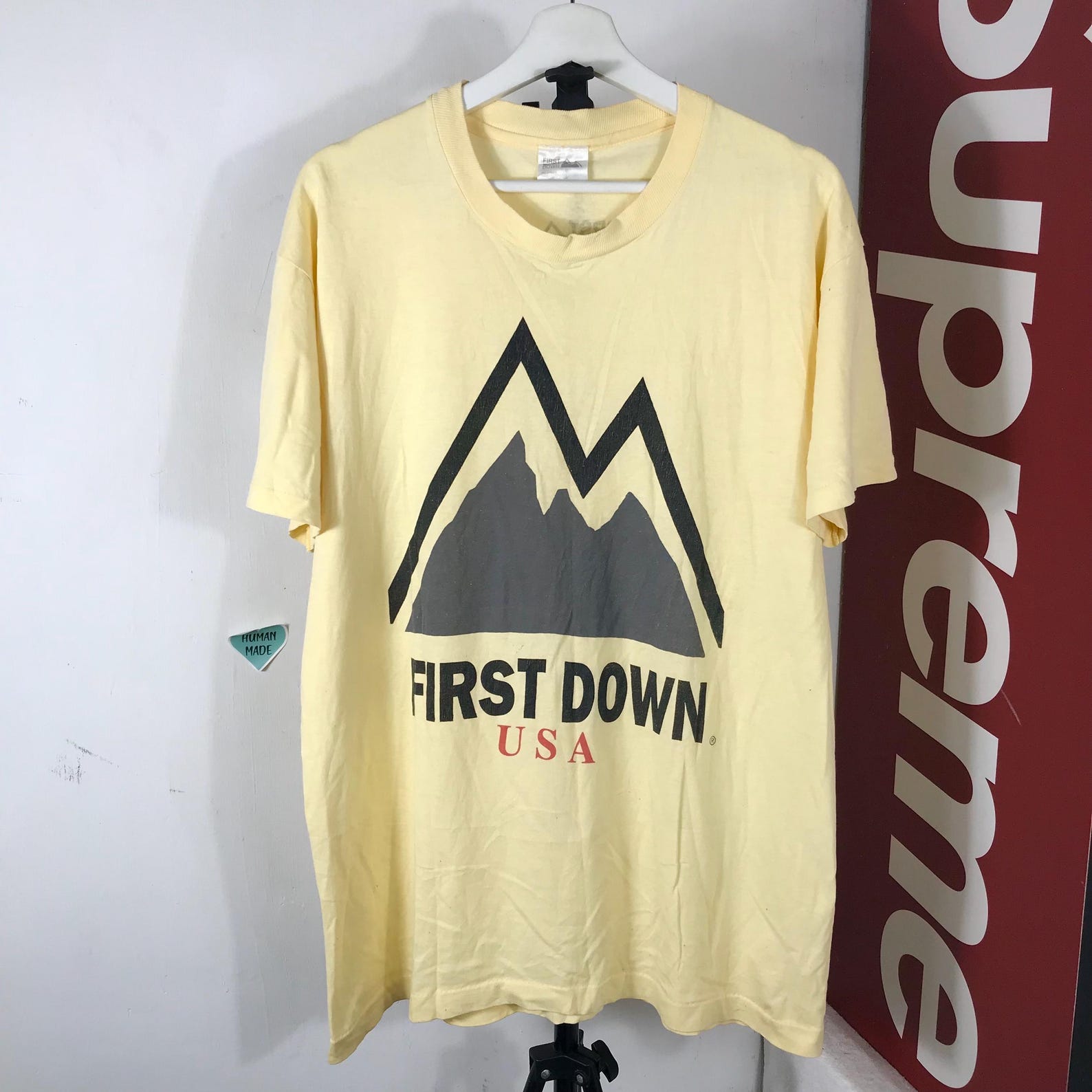 Vintage 90s Vintage firstdown usa surfing brand / quiksilver / billabong / surf shirt / 90s surf shirt / size L 4XL