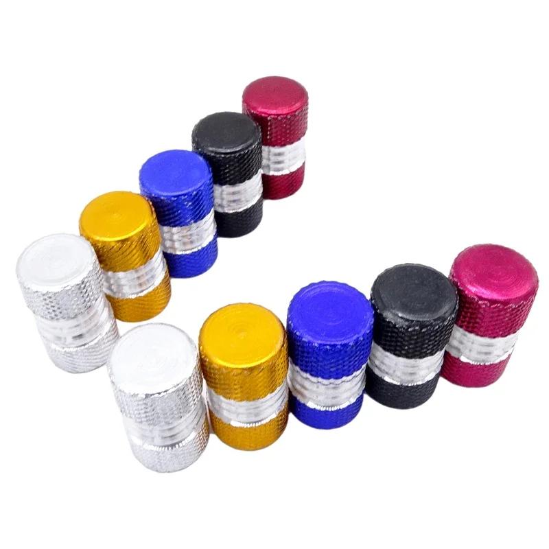 1 Pár Univerzální Čepičky Ventilků Pneumatik Automobilu Vroubkovaný Styl Čepička Ventilku Pneumatiky Hliníkový Dřík Kola Pneumatiky Víčko Vzduchového Ventilku Příslušenství pro Automobily