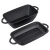 Cast Iron Roasting Pan, Goose Pot, Meat Roasting Dish 2 in 1
