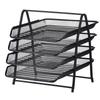Layer Metal Mesh Desktop Drawable File Rack Office Document Holder