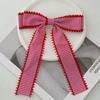 1PC Fashion Grid Fabric Bow Hair Clip for Girls Women Bow Ribbon Hair Clip Wedding Party Hair Accessories