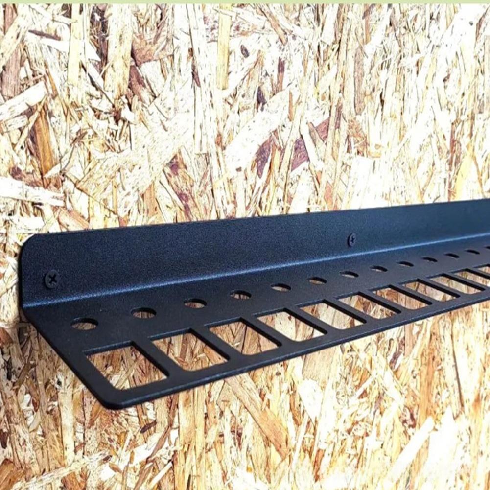 Screwdriver Storage Wall Mount Tool Rack Corrosion-resistant Finish Iron Construction Space-saving Storage Compact Design