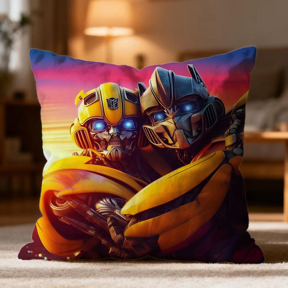Popular TTransformerses Cushion Cover Soft Washable Pillow Case Multi-Scene for Couch Bed Travel Office Use