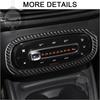 For Benz Smart 453 Fortwo 2016-2025 Carbon Fiber Air Conditioner Control Switch Frame Adjustment Trim Cover Decoration Sticker